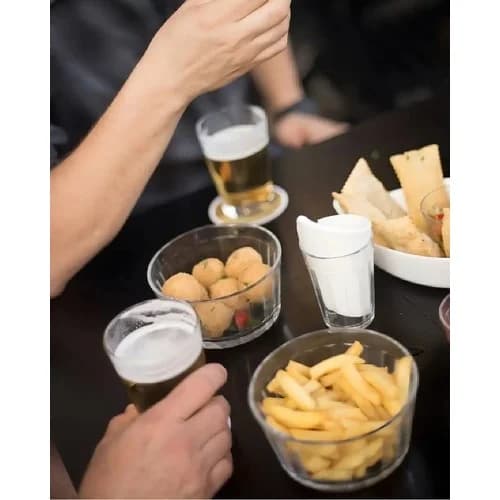 Pack X12 Bowls Americanos Nadir De Vidrio Con Tapa 350 Ml — imagen 3 de 4