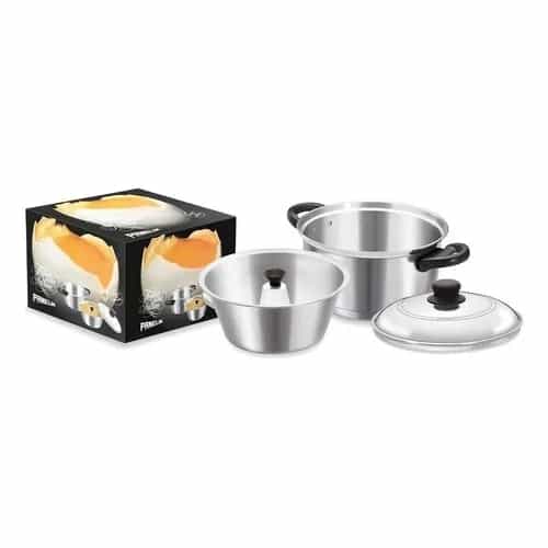 Olla De Aluminio Con Molde Para Pudín Panelik