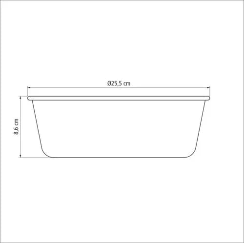 Molde Para Tartas Tramontina Starflon 24 Cm 2,6 L Grafito — imagen 2 de 6