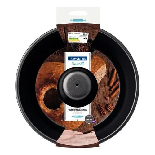 Molde Para Tartas Tramontina Starflon 24 Cm 2,6 L Grafito — imagen 3 de 6
