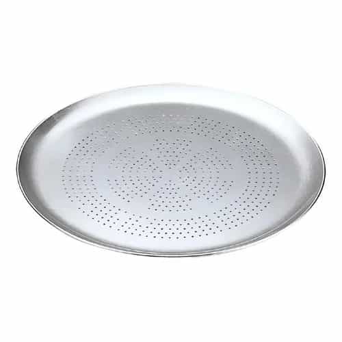 Molde Para Pizza Y Pan De Queso Fortaleza Aluminio 35 Cm Perforado