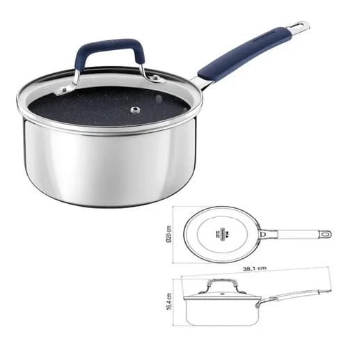 Juego Utensilios Cocina Tramontina Romagna Ceramic 4 Piezas Azul — imagen 3 de 9