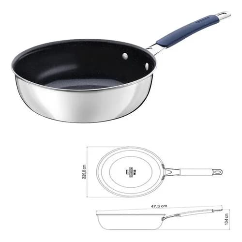 Juego Utensilios Cocina Tramontina Romagna Ceramic 4 Piezas Azul — imagen 4 de 9