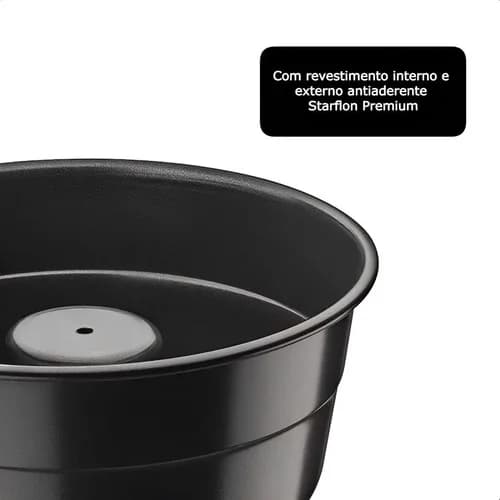Molde Tramontina Brasil Aluminio Antiadherente Tartas Y Budines 20 Cm — imagen 5 de 7