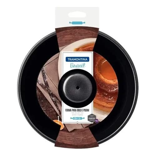 Molde Tramontina Brasil Aluminio Antiadherente Tartas Y Budines 20 Cm — imagen 4 de 7
