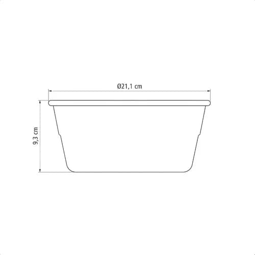 Molde Tramontina Brasil Aluminio Antiadherente Tartas Y Budines 20 Cm — imagen 7 de 7