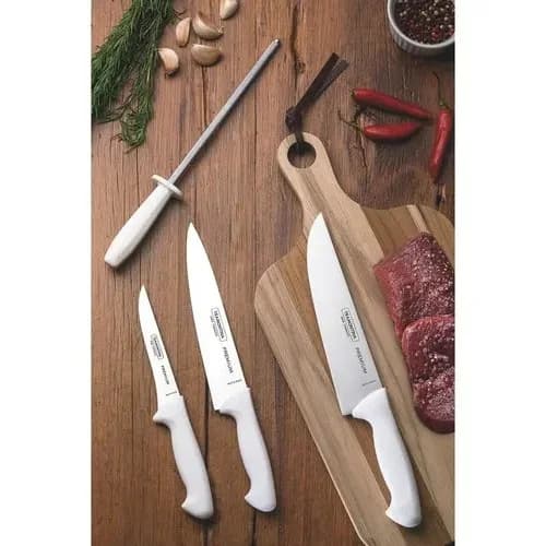 Cuchillo De Cocina Tramontina Premium Acero Inoxidable 15 Cm Blanco — imagen 3 de 4