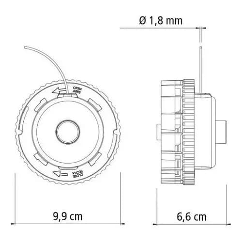Kit de repuestos para bordeadora Tramontina con portacarrete y carrete 4 piezas — imagen 5 de 5