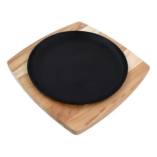 Plancha redonda de hierro fundido Tramontina Mix Grill base de 28 × 28 cm — imagen 1 de 4