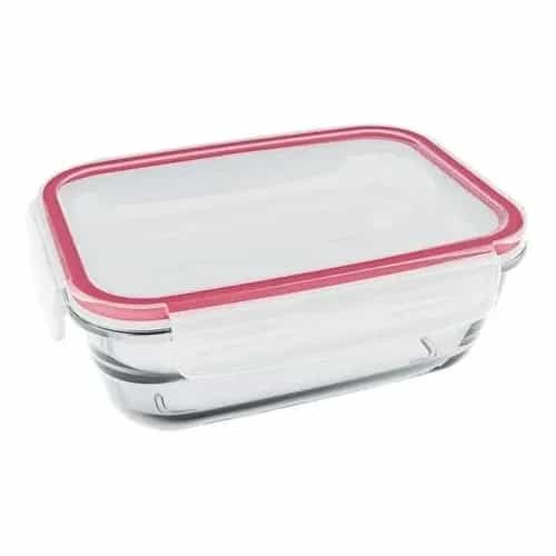 Hervidor De Vidrio Marinex 850 Ml Tapa Hermética Rosa