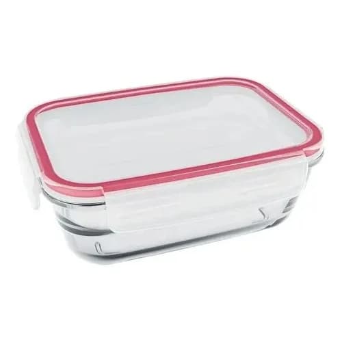 Hervidor De Vidrio Marinex 850 Ml Tapa Hermética Rosa — imagen 1 de 4