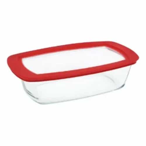 Fuente Marinex Vidrio Con Tapa 1,5 L Redonda