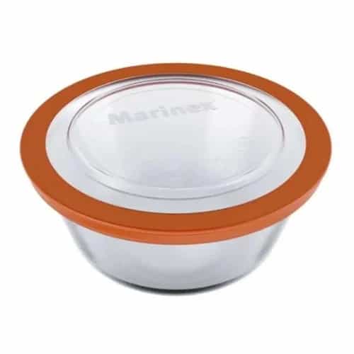 Contenedor De Alimentos Marinex Facilità Vidrio 1 L Rojo