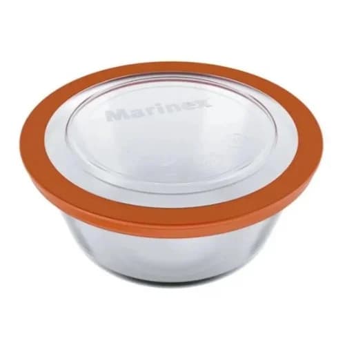 Contenedor De Alimentos Marinex Facilità Vidrio 1 L Rojo — imagen 1 de 6