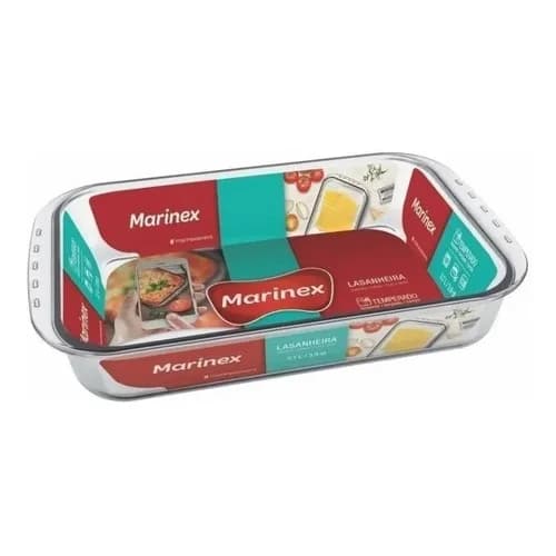 Bandeja Rectangular Para Lasaña Marinex Vidrio 3,7 L — imagen 5 de 8