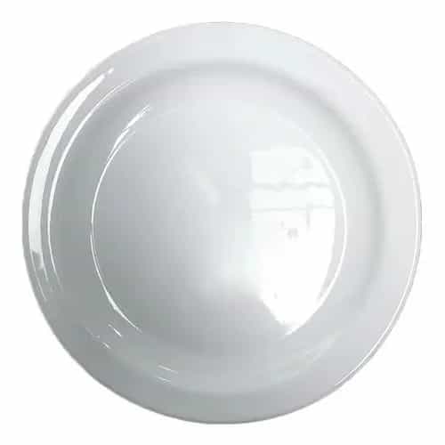 Plato De Postre Nadir Gourmet Vidrio Templado 19,5 Cm X12 Blanco
