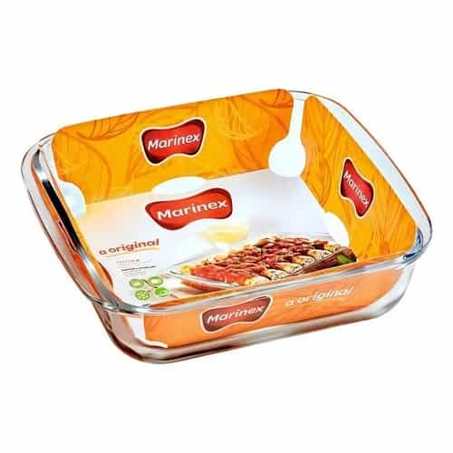 Molde Para Hornear Marinex Cuadrado Vidrio 1,1 L