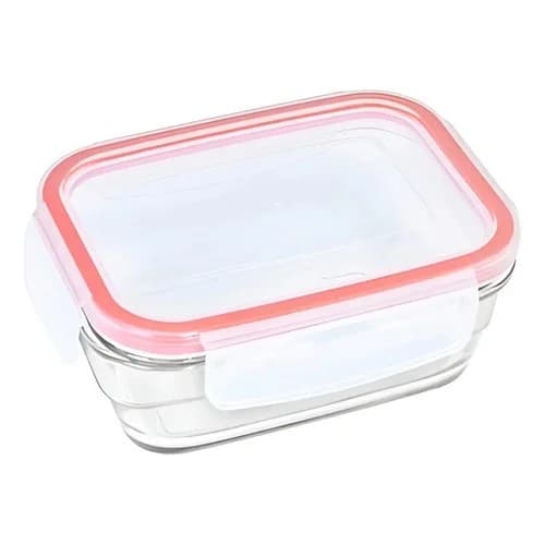 Recipiente Marinex Vidrio Templado Rectangular Tapa Hermética 400 Ml — imagen 1 de 3