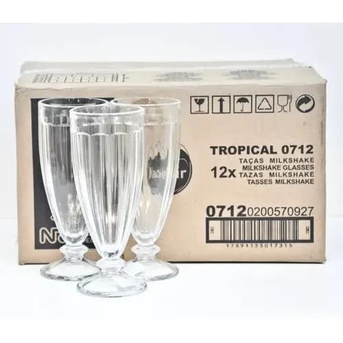 Set X12 Copas Nadir Milk Shake Tropical Vidrio 360 Ml — imagen 4 de 5
