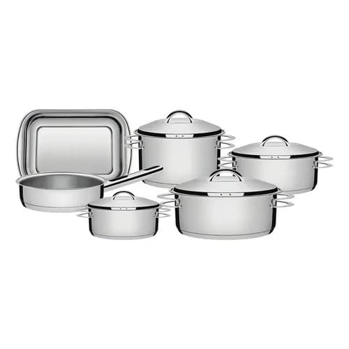 Batería De Cocina Tramontina Solar Acero Inoxidable 6 Piezas — imagen 1 de 4