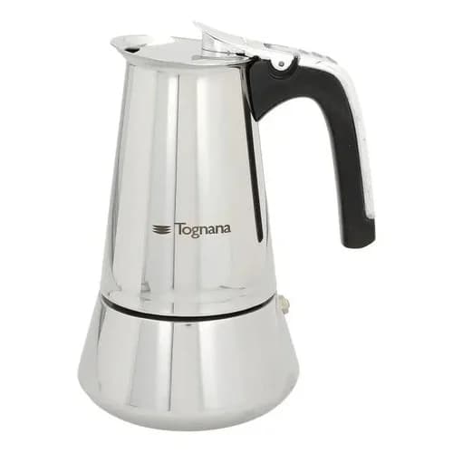 Cafetera Italiana Tognana Riflex Inducción Acero 4 Tazas