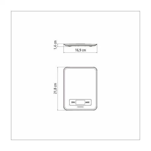 Balanza De Cocina Digital Tramontina Adatto 5 Kg Acero Inoxidable — imagen 3 de 7