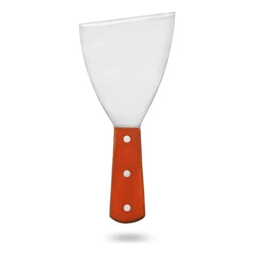 Espátula Para Hamburguesa Acero Inoxidable Mango De Madera — imagen 4 de 5