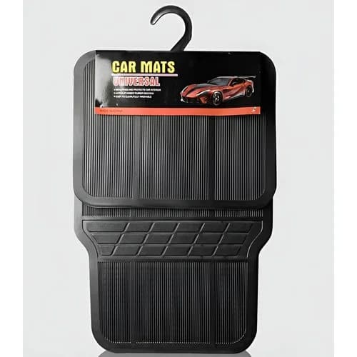 Juego De Alfombras Para Auto Universal 4 Piezas Negro — imagen 1 de 4
