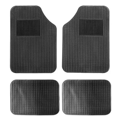 Juego De Alfombras Para Auto Universal 4 Piezas Negro — imagen 3 de 4
