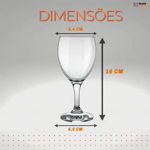 Copas Vino Tinto Nadir Windsor Vidrio 250 Ml X12 Unidades — imagen 5 de 10