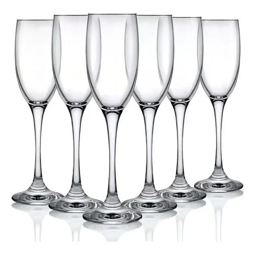 Copas Flauta De Champagne Nadir Barone Vidrio 190 Ml X12 Unidades — imagen 3 de 12