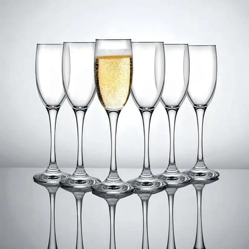 Copas Flauta De Champagne Nadir Barone Vidrio 190 Ml X12 Unidades — imagen 7 de 12