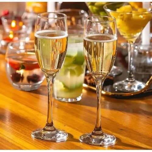 Copas Flauta De Champagne Nadir Barone Vidrio 190 Ml X12 Unidades — imagen 5 de 12