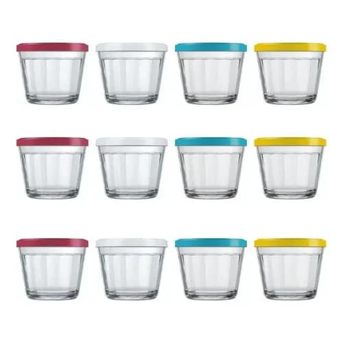 Cuencos Nadir Americano Con Tapa Vidrio 150 Ml X12 Unidades — imagen 2 de 6