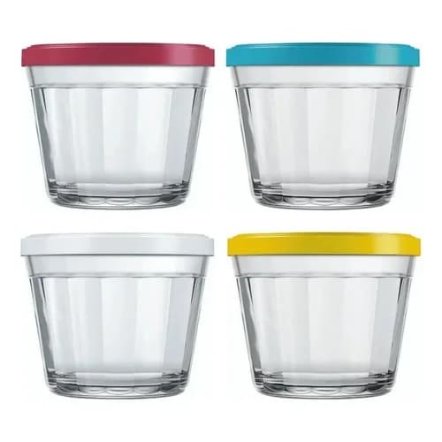 Cuencos Nadir Americano Con Tapa Vidrio 150 Ml X12 Unidades — imagen 3 de 6