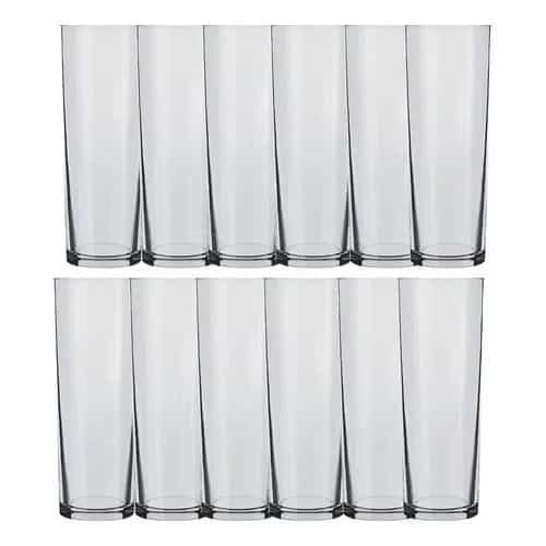 Juego De Vasos Nadir Atol Tubo 300 Ml X12 Unidades