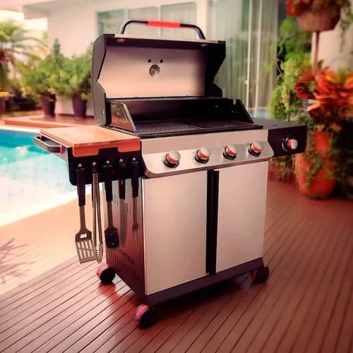 Parrilla A Gas Tramontina TGP 6000 Con Quemador Adicional — imagen 2 de 8