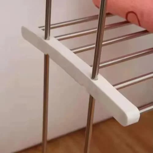 Toallero Organizador Con Tender Para Baño Blanco — imagen 3 de 4