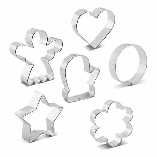Cortantes Para Galletitas Metálicos X6 Unidades