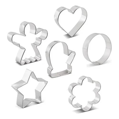 Cortantes Para Galletitas Metálicos X6 Unidades — imagen 1 de 4