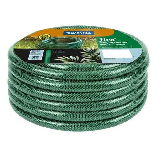 Manguera de PVC reforzada para jardín Tramontina Flex 300 m