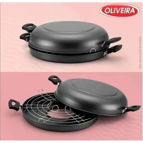 Sartén Para Barbacoa Oliveira Antiadherente Aluminio 30 Cm — imagen 5 de 6