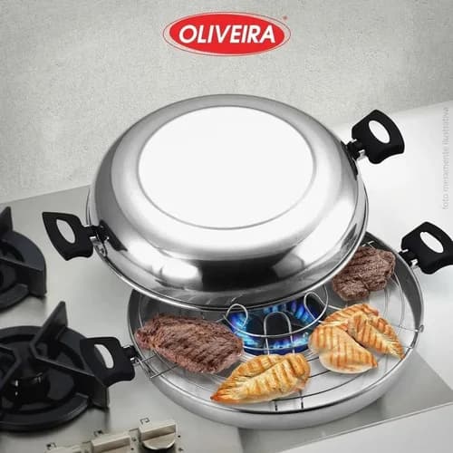 Sartén Para Barbacoa Oliveira Antiadherente Aluminio 30 Cm — imagen 2 de 6