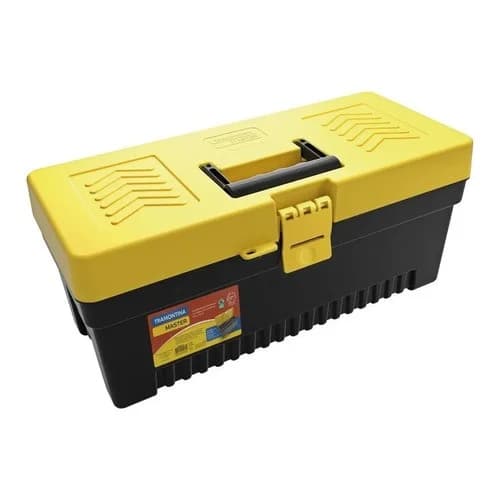 Caja de herramientas plástica con bandeja desmontable Tramontina Master 17 pulgadas