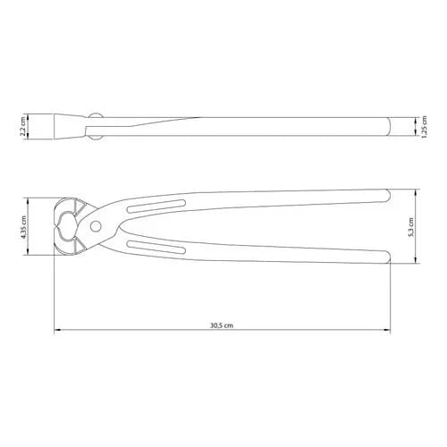 Tenaza de medio corte para armador Tramontina Master 12 pulgadas — imagen 7 de 8