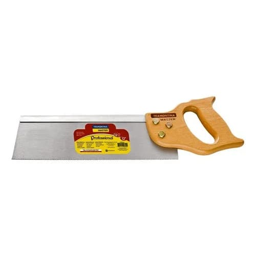 Serrucho de costilla Tramontina Master 12 pulgadas con mango de madera — imagen 1 de 2