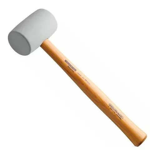 Martillo de goma blanca Tramontina Master 450 g con mango de madera — imagen 1 de 6