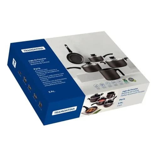 Juego De Utensilios Tramontina Paris 5 Piezas Plomo — imagen 3 de 3