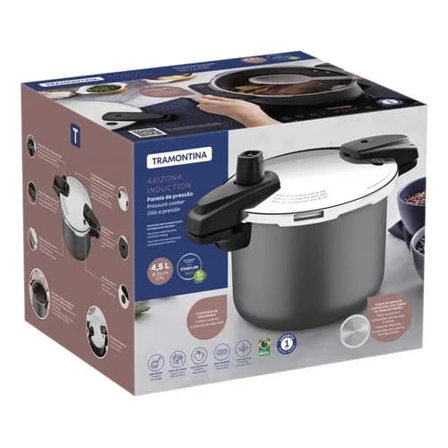 Olla A Presión Tramontina Arizona Inducción 20 Cm 4,5 L — imagen 3 de 3