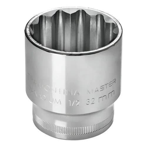 Dado estriado Tramontina Master 17 mm encastre 1/2 pulgada — imagen 1 de 1